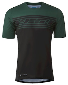 Yeti Cycles | Enduro Jersey S/s Men's | Size Medium In Evergreen Stripe