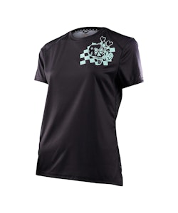 Troy Lee Designs | Women's Lilium Ss Jersey | Size Extra Small In Micayla Gatto Black
