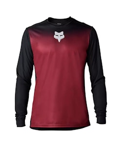 Fox Apparel | Ranger Ls Jersey Keel Men's | Size Medium In Bordeaux | 100% Polyester