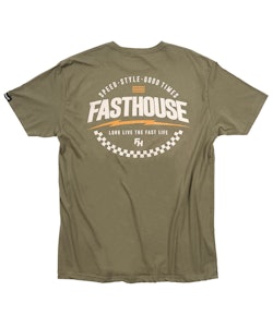 Fasthouse | Sparq Ss T-Shirt Men's | Size Small In Military Green | Polyester