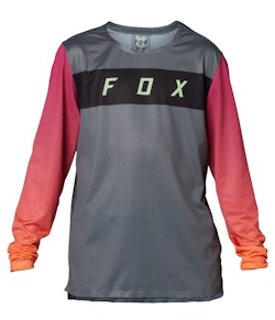 Fox Apparel | Youth Flexair Ls Jersey Men's | Size Medium In Pewter