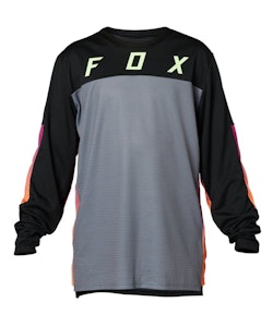 Fox Apparel | Youth Defend Ls Jersey Race Men's | Size Small In Black | Polyester