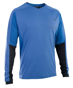 Ion | Traze Amp Ls Aft Jersey Men's | Size Large In 700 Pacific Blue | 100% Polyester