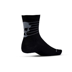 Ride Concepts | Unisex Skully Sock Men's | Size Medium In Black/charcoal | Spandex/polyester