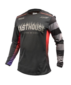 Fasthouse | Burn Free Classic Ls Jersey Men's | Size Small In Black | 100% Polyester