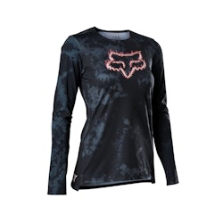 Fox Apparel | Women's Flexair Ls Jersey Ts57 | Size Extra Large In Black