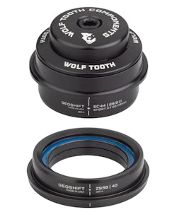 Wolf Tooth Components | Geoshift Performance Angle Headset - 2 Deg | Black | Zs44/zs56, Long, 2 Degree