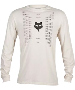 Fox Apparel | Faded Out Ls Prem T-Shirt Men's | Size Xx Large In White | 100% Cotton