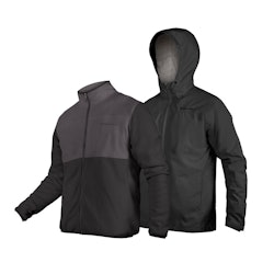 Endura | Hummvee 3-In-1 Waterproof Jacket Men's | Size Large In Black | Polyester