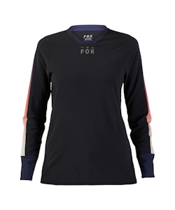 Fox Apparel | W Defend Thermal Jersey Lunar Women's | Size Large In Black | Nylon