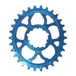 5Dev | 7075 Oval Chainring | Blue | 32T, 3Mm Offset, 6% Oval | Aluminum