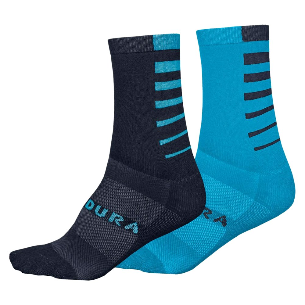 Endura Coolmax® Stripe Socks (Twin Pack)
