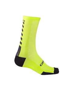 Giro | Hrc+ Merino Wool Socks Men's | Size Large In Bright Lime/black
