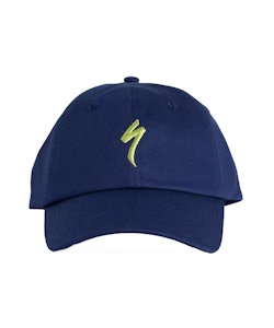 Specialized | S-Logo 6 Panel Dad Hat | Size Youth In Deep Marine Blue | 100% Cotton