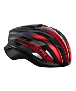 Met | Trenta 3K Carbon Mips Helmet | Men's | Size Medium In Glossy Red Iridescent | Rubber