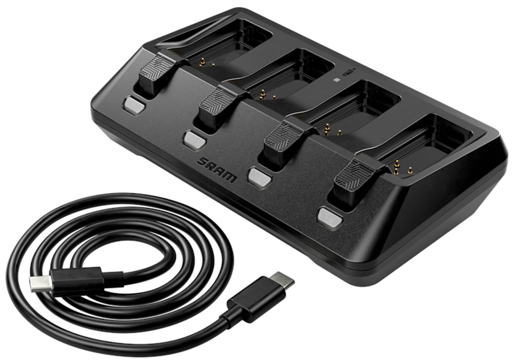 SRAM AXS BATTERY BASE CHARGER 4-PORTS (INCLUDING USB-C CORD)