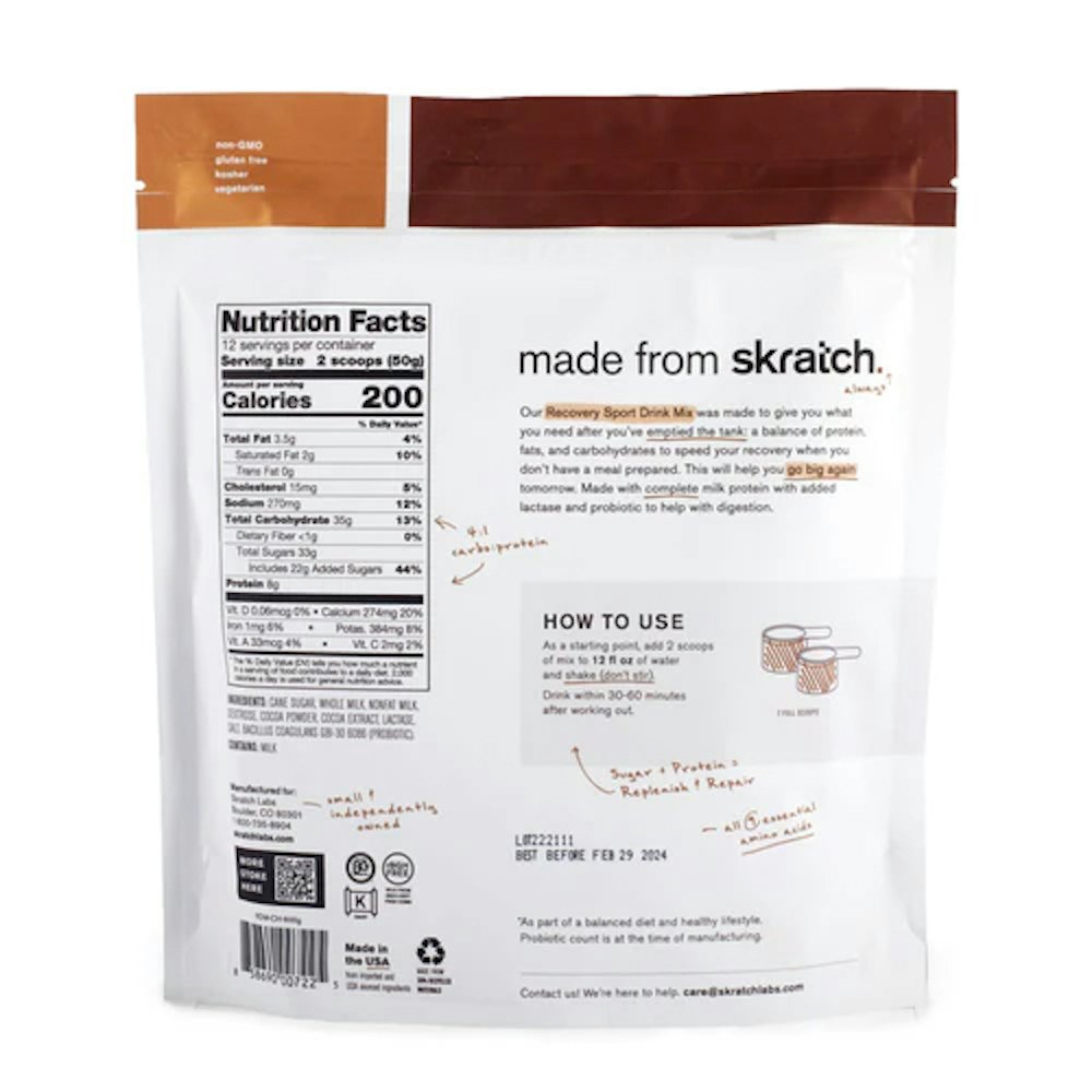 Skratch Recovery Sport Drink Mix Resealable