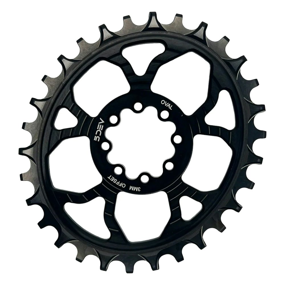 5DEV 8-Bolt T-Type Aluminum Oval Chainring