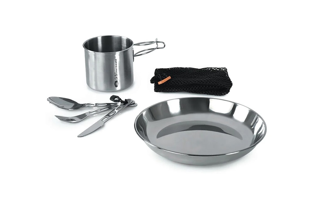 GSI Outdoors Glacier Stainless 1 Person Tableware Set