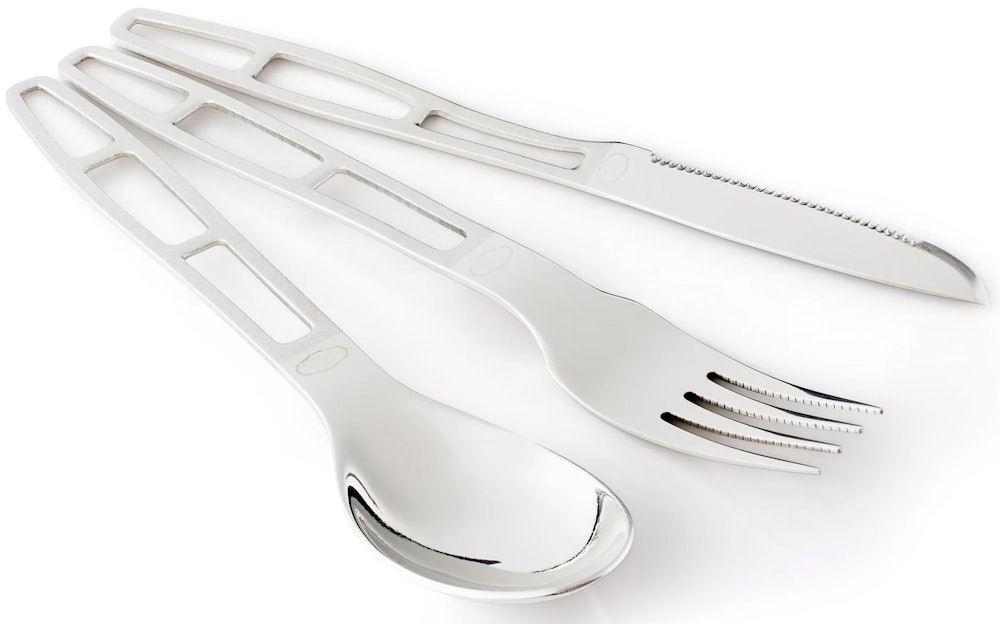 GSI Outdoors Glacier Stainless 3 pc Cutlery Set