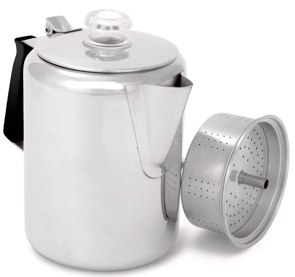 GSI Outdoors Glacier Coffee Percolator - Silicone Handle