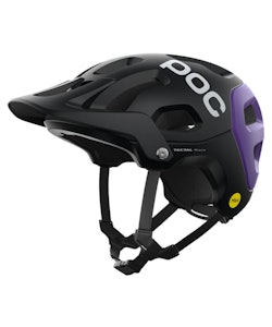 Poc | Tectal Race Mips Helmet Men's | Size Small In Uranium Black/sapphire Purple Metallic/matte