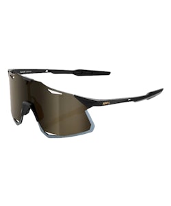 100% | Hypercraft Sunglasses in Matte Black/Soft Gold Lens