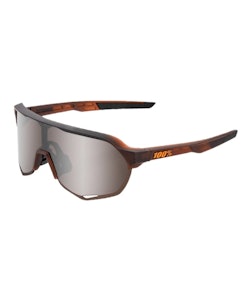 100% | S2 Sunglasses in Matte Translucent Brown Fade/HiPER Silver Mirror Lens