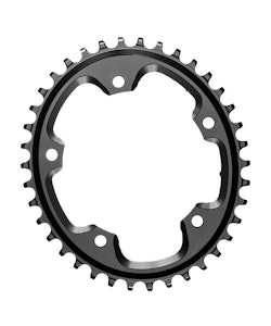 AbsoluteBlack | 5x110BCD CX/Gravel 1X Oval Chainring | Black | 42 Tooth | Aluminum