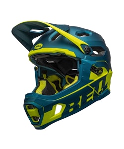 Bell | Super DH Spherical Helmet Men's | Size Small in Matte/Gloss Blue/Hi Viz