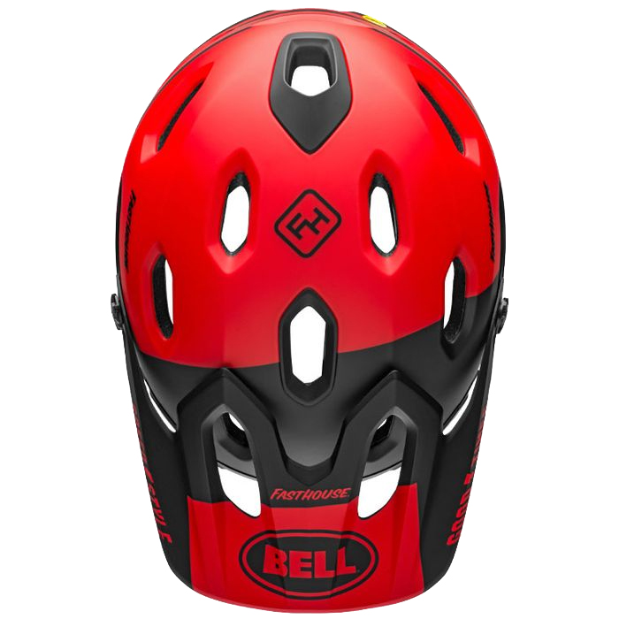 Bell Super DH Full Face MIPS Bike Helmet Matte/Gloss Black/Berry/Blue 