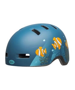 Bell | Lil Ripper Helmet In Clown Fish Matte Gray/blue