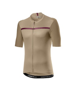 Castelli | Unlimited Jersey Men's | Size Large in Dark Sand/Pro Red