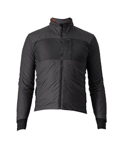 Castelli | Unlimited Puffy Jacket Men's | Size Large in Dark Gray/Black Brilliant Orange