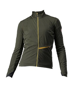 Castelli | Go Women's Jacket | Size Extra Small in Military Green/Fiery Red/Saffron