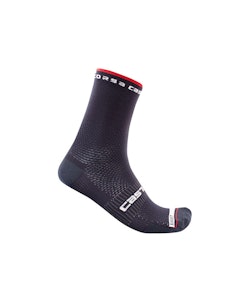 Castelli | Rosso Corsa Pro 15 Sock Men's | Size Small/Medium in Savile Blue