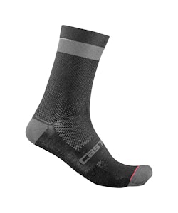 Castelli | Alpha 18 Sock Men's | Size Small/medium In Black/dark Gray | Nylon
