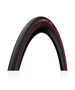 Continental | Ultra Sport III 700C Tire | Black/Red | 700x25mm