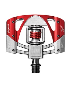 CrankBrothers | Mallet 3 Bike Pedals Raw/Red | Aluminum
