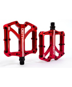 Deity | Bladerunner Platform Pedals | Red | Ano | Aluminum