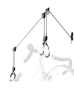 Delta | Deluxe Bike Ceiling Hoist Storage Rack 1-Bike, 50lb limit