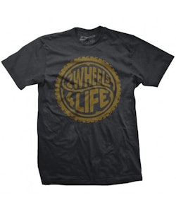 DHDwear | 2 Wheels 4 Life T-Shirt Men's | Size Medium in Graphite Black