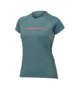 Endura | Women's Single Track Short Sleeve Jersey | Size Large In Moss