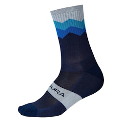 Endura | Jagged Sock Men's | Size Small/medium In Navy | Elastane/nylon/polyester