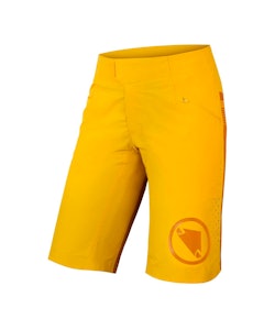 Endura | Women's SingleTrack Lite Short | Size Extra Small in Saffron Yellow
