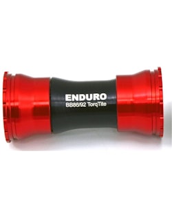 Enduro | Torqtite Stainless Bottom Bracket | Red | Pf30, Stainless