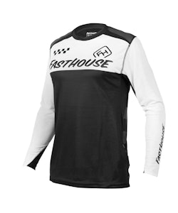 Fasthouse | Alloy Block LS Jersey Men's | Size XX Large in White/Black
