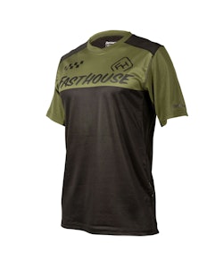 Fasthouse | Alloy Block Ss Jersey Men's | Size Small In Olive/black | Spandex/polyester