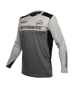 Fasthouse | Alloy Block LS Jersey Men's | Size XX Large in Silver/Charcoal