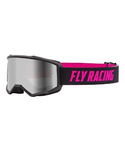 Fly Racing | Zone Goggles Men's in Black/Pink/Silver Mirror Smoke